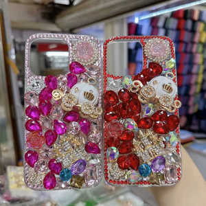 <span class=keywords><strong>เคส</strong></span>โทรศัพท์แฟชั่นทำด้วยมือซีรีส์3D สุดห<span class=keywords><strong>รูป</strong></span>ระดับพลอยเทียมเป็นประกายสำหรับ iPhone <span class=keywords><strong>11</strong></span> 13 15 17 Plus Pro MAX - Product Image 4