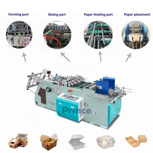 Machine multifonctionnelle de fabrication de boîtes en carton Machine à carton jetable pour le déjeuner, la restauration rapide, la friture, le <span class=keywords><strong>poulet</strong></span>, la pâtisserie et les chips - Product Image 5