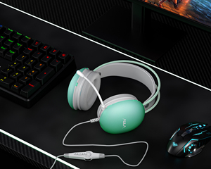 Casque filaire RGB Bass 50 mm AULA S505 avec suppression du bruit, casque de jeu lumineux pour ordinateur, casque de jeu à diodes électroluminescentes - Product Image 5