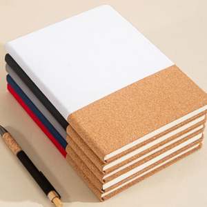 Custom logo A5 Notebook Pen Keychain Cork Base Ceramic Coffee Cup <b>Mug</b> With Cork Bottom Festival Promotional Business Gift Set - Product Image 6