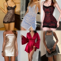 Gaun Wanita Musim Panas, Gaun Wanita Berkualitas Tinggi Bahan Polyester/Katun, Ukuran Bebas, Mini Midi Maxi, Berbagai Model, Grosir Partai Besar