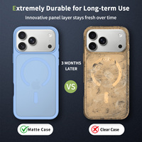 Coque magnétique antichoc translucide anti-traces de doigts pour iPhone 18 Pro Max, compatible iPhone 18, 17, 16, 15, 14, 13