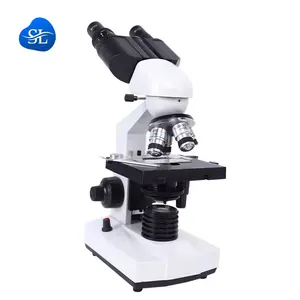 Biomicroscópio binocular (com dobradiças) 40-1600X Microscópio HD de laboratório para estudantes Venda direta da fábrica