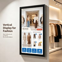 Afficheur numérique LCD mural de 23,8 pouces avec écran 1920x1080 pour signalisation commerciale, adapté à divers lieux publics