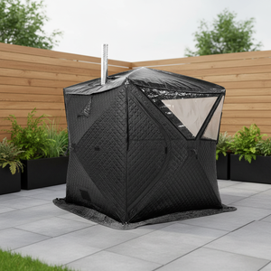 Sauna Tradicional Portátil para Interiores y Exteriores, para 2 Personas, con Vapor Seco y Húmedo, con Estufa, para Jardín y Villa - Product Image 1