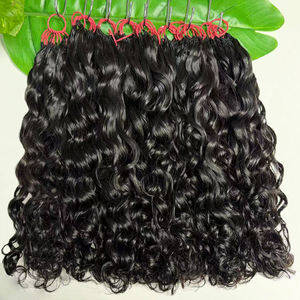 Extensiones de Cabello Humano de Ganchillo con Plumas al por Mayor, Extensiones de Cabello Humano de Ganchillo de 18 Pulgadas, Cabello Humano de Ganchillo con Ondas Naturales - Product Image 3