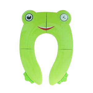 Siège d'apprentissage de la propreté pour bébé antidérapant, pliable, portable, réutilisable, en forme de grenouille, siège d'apprentissage de la propreté <span class=keywords><strong>MINI</strong></span> <span class=keywords><strong>WC</strong></span> pour les voyages - Product Image 1