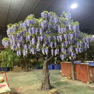 Arbre de glycine artificiel, feuillage complet, arbre à fleurs réaliste, sans entretien, pour décoration intérieure et extérieure - Product Image 5