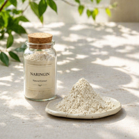 Naringine pure extraite de l'eau, sans solvant, 98% de pureté élevée, extrait naturel de fruit de pamplemousse, poudre de qualité alimentaire, emballage en fût