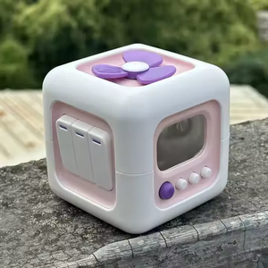 Fabricante al por mayor 6 en 1 <span class=keywords><strong>Cubo</strong></span> de actividades para bebé infantil Montessori juguetes sensoriales diferentes necesidades simular juguete cognitivo - Product Image 2