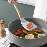 Accessoires de cuisine, outils de cuisson, ensemble de 5 ustensiles de cuisine en silicone de qualité alimentaire avec spatule et cuillère pour la cuisine à domicile