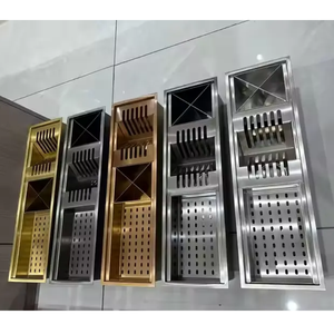Calha Umida 90cm Canal Organizador <span class=keywords><strong>De</strong></span> Cozinha Em Aco Inox Com Accessoires Escovada Acier Inoxydable <span class=keywords><strong>Gouttière</strong></span> Bar Éviers - Product Image 5