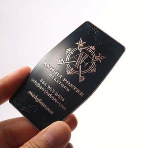 Low Price Metalic Case Metal Floral Engraved Business Card - Product Image 5