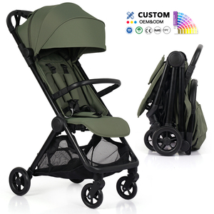 Voitures pour bébés. Poussette pour bébé avec cadre en aluminium, légère, pliage automatique, compacte, poussette légère, poussette de voyage pour bébé - Product Image 1