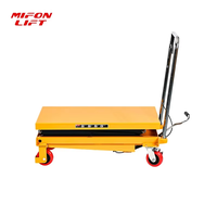 MIFONLIFT 200kg 0,72/1,26m Manuelle Hydraulische Hebebühne, Mobile Elektrische Hebevorrichtung, Einfacher Kleiner Wagen
