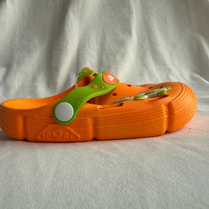 Ciabatte con Cinturino Arancione e Verde per Donne, Suola da 15mm Antiscivolo, Scarpe Sportive Estive con Punta Aperta in EVA - Product Image 4