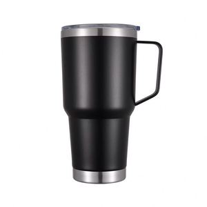Vaso Térmico de Viaje de 30 oz con Aislamiento de Doble Pared, a Prueba de Fugas, con Recubrimiento en Polvo, con Asa y Tapa Deslizante - Product Image 1