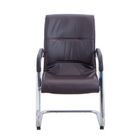 Chaise de bureau moderne à cadre en acier, base cinq étoiles, dossier et siège, idéale pour les salles de conférence, d'étude et de réunion, ou comme chaise de mahjong.