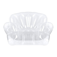 Canapé gonflable pliable en PVC transparent et écologique pour usage extérieur et intérieur, hôtel et chambre de parc