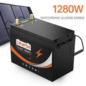 24V 100Ah 12V 100Ah LiFePO4 Lithium-Eisen-Batterie mit BMS Wasserdicht für Energiespeicherung - Product Image 1