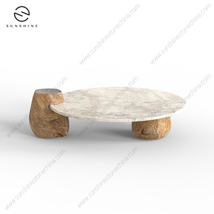 Mesa Auxiliar de Mármol Calacatta Viola Moderna de Lujo Italiana, Mesa de Centro Cuadrada para el Hogar, Oficina, Muebles de Sala de Estar - Product Image 5