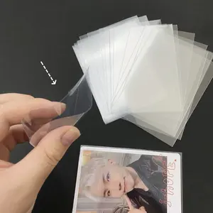 एसिड-नि: शुल्क और पीवीसी-नि: शुल्क फोटो कार्ड आस्तीन सही फिट Kpop Photocard आस्तीन नरम प्लास्टिक स्पष्ट पैसा भी आस्तीन photocards के लिए