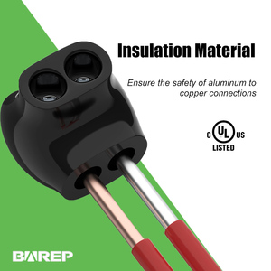 Connettore Meccanico BAREP UL486A-486B Isolato in Alluminio 6061 a 2 Porte Multi-Tap Cu/<span class=keywords><strong>Al</strong></span> Doppia Classificazione per Cavi da 4 AWG a 14 AWG - Product Image 4