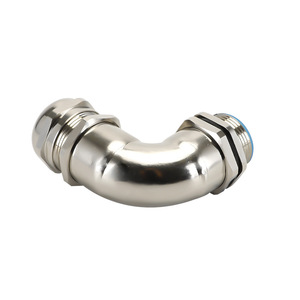 Raccord de câblage coudé à 90 degrés en acier inoxydable IP68 avec connexion filetée PG pour basse tension - Product Image 3