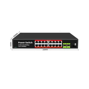 FU JIE Poe Switches 16 Port Poe + 2 Sfp Port 1000m Full Gigabit Unmanaged Network Switch Poe Switch For Ip Camera Cctv