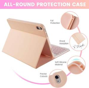 Funda Delgada con Teclado Desmontable, Funda con Teclado Inalámbrico Bluetooth y Ratón para iPad de 10.ª Generación 10.9" 2022 - Product Image 4