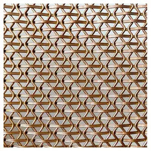 Stainless Steel Mesh Architectural Woven Wire Mesh For Cabinets