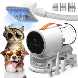 AIRROBO PG100 Aspirapolvere Portatile in Plastica con Spina USA, Spazzola Taglia Pelo per Gatti, Tosatrice per Cani, Rimozione Peli di Animali Domestici - Product Image 1