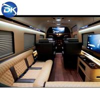 Sièges arrière en cuir et aluminium personnalisés Dingkong Multistyle, canapé modifié de grande taille pour Mercedes Benz Sprinter VAN - Luxe