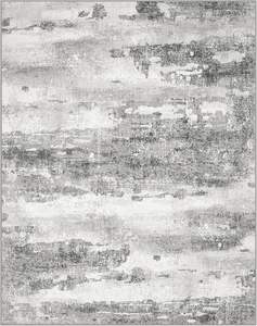 พรมปูพื้นขนาดใหญ่ 8x10 นิ้ว <span class=keywords><strong>สี</strong></span><span class=keywords><strong>เทา</strong></span> ลวดลายแบบนามธรรม ซักเครื่องได้ นุ่มสบาย ไม่ลื่น เหมาะสำหรับห้องนั่งเล่น ห้องนอนขนาดใหญ่ น้ำหนักเบา - Product Image 4