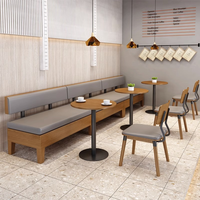 Ensemble table et chaises de style minimaliste pour restaurant occidental, design en bois pour pâtisserie, restaurant, salon de thé