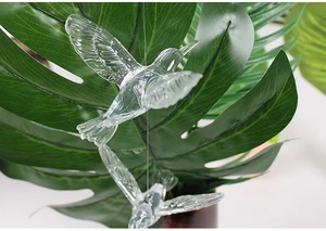 Đèn chùm Lumind, đèn treo trong suốt bằng nhựa hình chim ruồi, trang trí đám cưới - Product Image 5