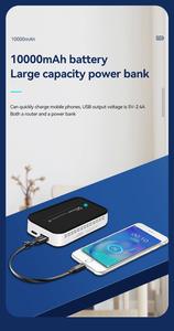Huastlink 4G LTE <span class=keywords><strong>powerbank</strong></span> โทรศัพท์มือถือ WiFi <span class=keywords><strong>Hotspot</strong></span> 4G Pocket WiFi 10000mAh แบตเตอรี่ CAT4ไร้สาย - Product Image 6