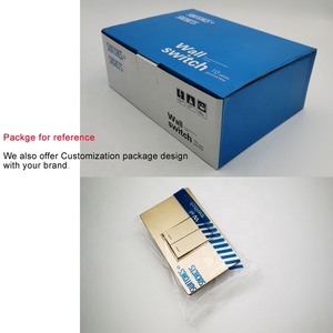 Di lusso in acciaio pannello in acciaio 4 gang 1 way pulsante <span class=keywords><strong>elettrico</strong></span> montato interruttore a parete interruttore di bordo - Product Image 5