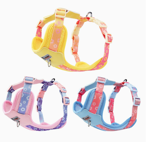 Kangdarpet Padded for <strong>Small</strong> Medium <strong>Dogs</strong> Pomeranian Colorful Outdoor Leash Breathable Design <strong>Dog</strong> Chest <strong>Harness</strong> - Product Image 1