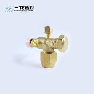 Sanhua Refrigeration Parts 1/4 Copper <strong>Stop</strong> <strong>Valve</strong> Service Split <strong>Valve</strong> - Product Image 3