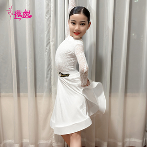 Vennystyle femmes à manches longues cou licou lyrique ballet <span class=keywords><strong>justaucorps</strong></span> Jazz latin Ballet <span class=keywords><strong>danse</strong></span> costumes robe Performance porter - Product Image 2