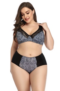 Venta al por mayor Sexy de encaje ropa interior de gran tamaño Bra conjunto Gran taza sujetador y bragas ropa interior de encaje sujetador conjunto - Product Image 3
