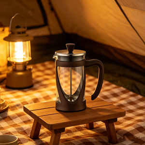 Cafetière à piston individuelle, <span class=keywords><strong>petite</strong></span> cafetière à piston, idéale pour le café du matin, saveur maximale - Product Image 6