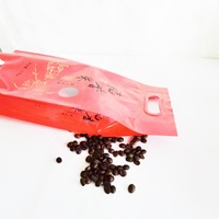 Sachet d'emballage de riz en plastique personnalisé avec poignée, fenêtre entièrement imprimée et soufflet latéral, pour 1kg, 2kg, 5kg, 10kg