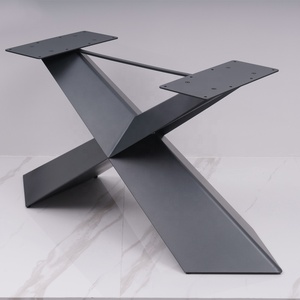 מעצב מודרני שולחן נירוסטה שולחן בסיס מסגרת מתכת אינדיה קפה סלון חיצוני שולחן אוכל ייחודי - Product Image 2