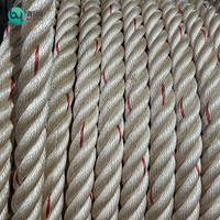 Corde en PP torsadée à 3 brins pour amarrage marin, ligne d'amarrage haute résistance en polypropylène pour bateaux, 6mm-60mm, 200m/rouleau - Vente chaude