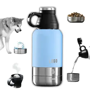 2024 3 in 1 32 oz 64 oz tragbare Hundemaschine Hundeschalen edelstahl isoliert für draußen Reisen essen und trinken futter