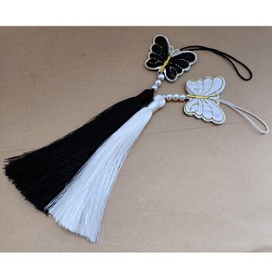 Traditional Ornament Korean Traditional Norigae Embroidered Silk Tassel Pearl <b>Bag</b> <b>Charm</b> Purse <b>Charm</b> Keychain Mobile Phone <b>Charm</b> - Product Image 2