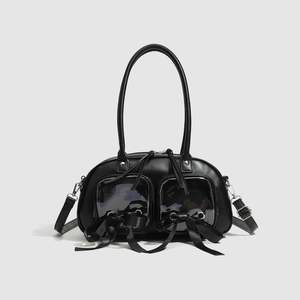 Nuevo bolso de lujo de estilo italiano amarillo para mujer con cierre de cremallera con dos asas/correas para uso informal - Product Image 2