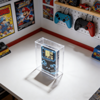 Boîtier de présentation pour console de jeux vidéo classique en acrylique transparent, anti-poussière et protégé contre les UV, fabriqué à la main, pour NES NEC PS2, vente au détail